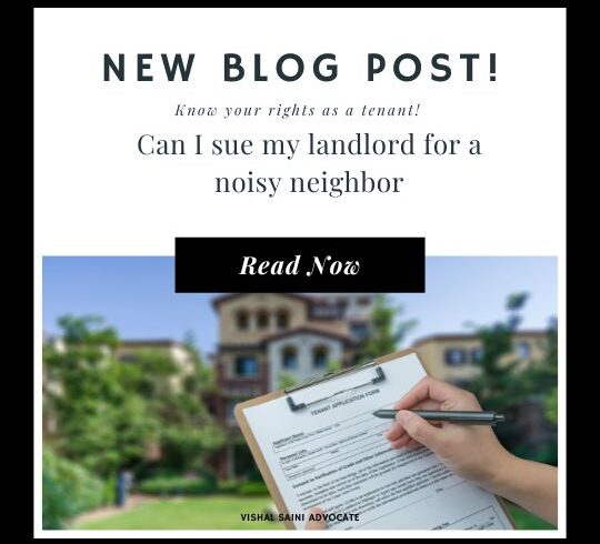 Can I sue my landlord for a noisy neighbor