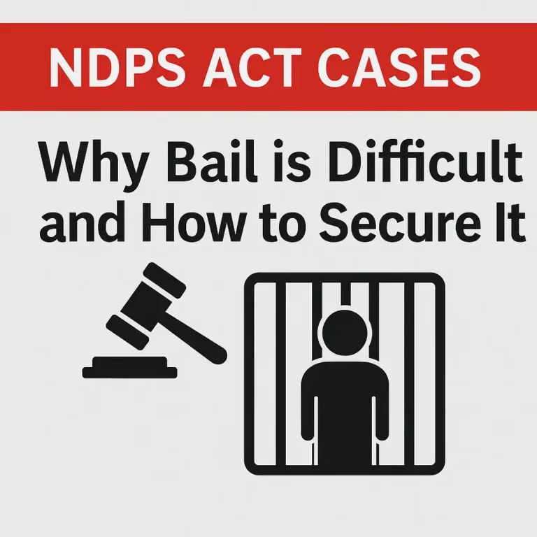 11NDPS Act Cases: Why Bail is Difficult and How to Secure It