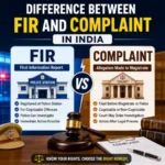difference-between-fir-and-complaint-india Difference Between FIR and Complaint in India infographic
